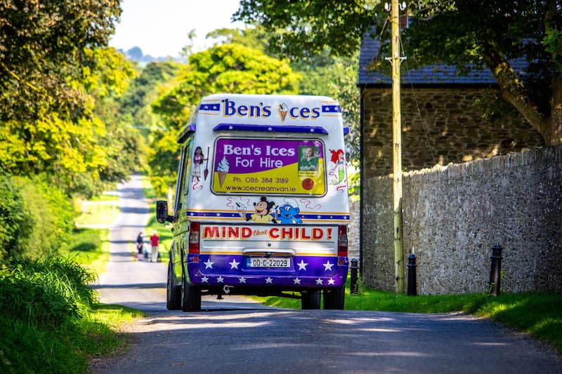 The classic van back out on the road