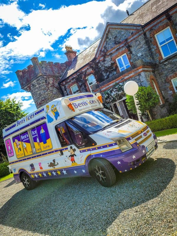 The van out on a summer afternoon